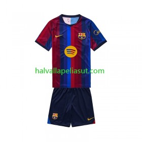 Jalkapallo Pelipaidat/Peliasut FC Barcelona Lasten Kotipaita 2026-2027 Lyhythihainen